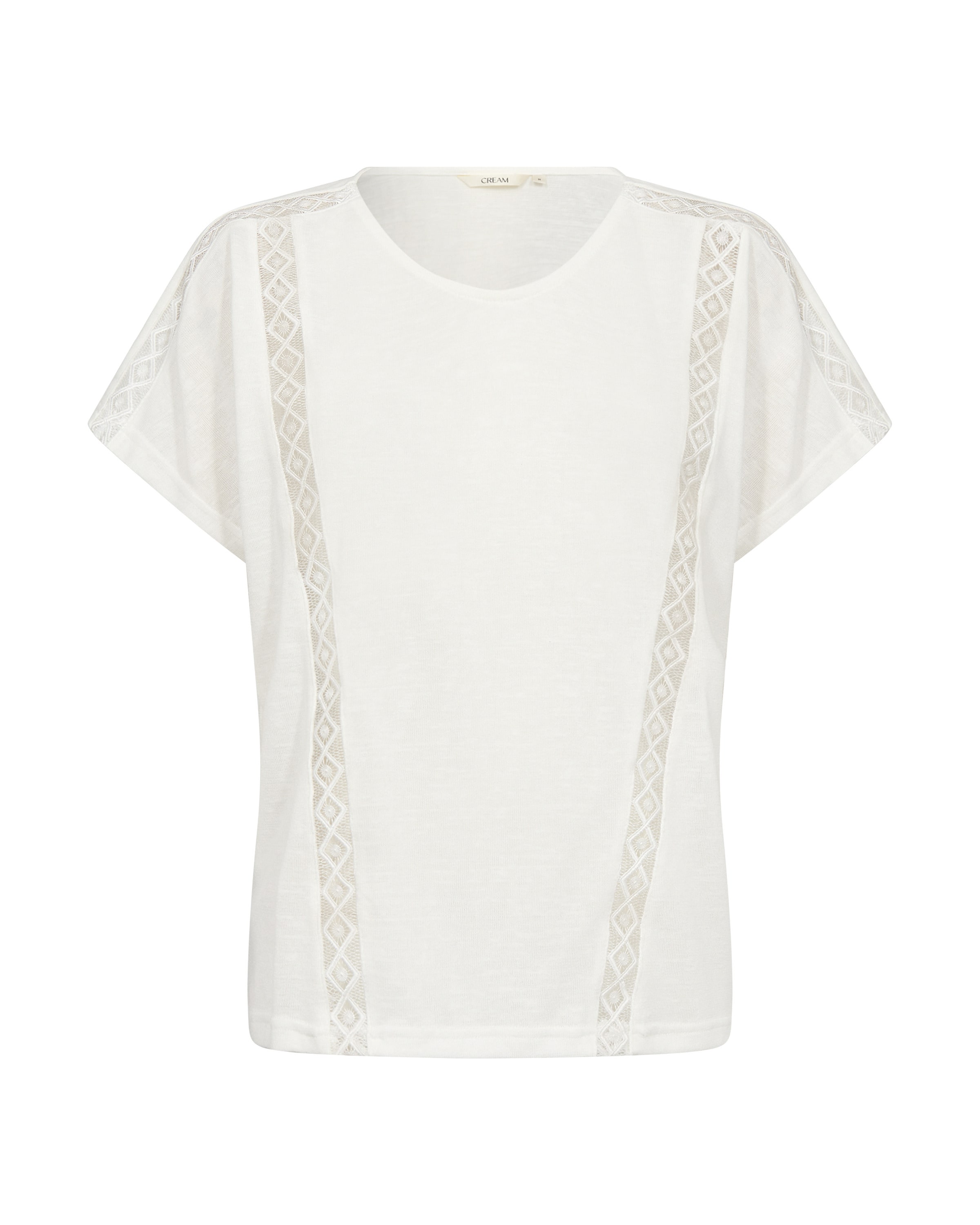 Cream T-Shirt in Weiß: Vorderseite