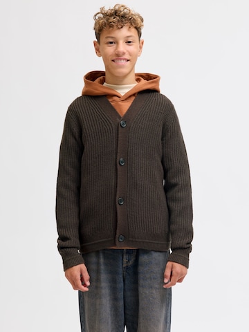Cardigan Jack & Jones Junior en marron : devant