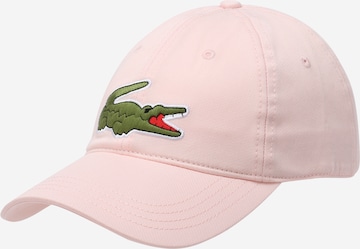 LACOSTE Cap in Pink: front