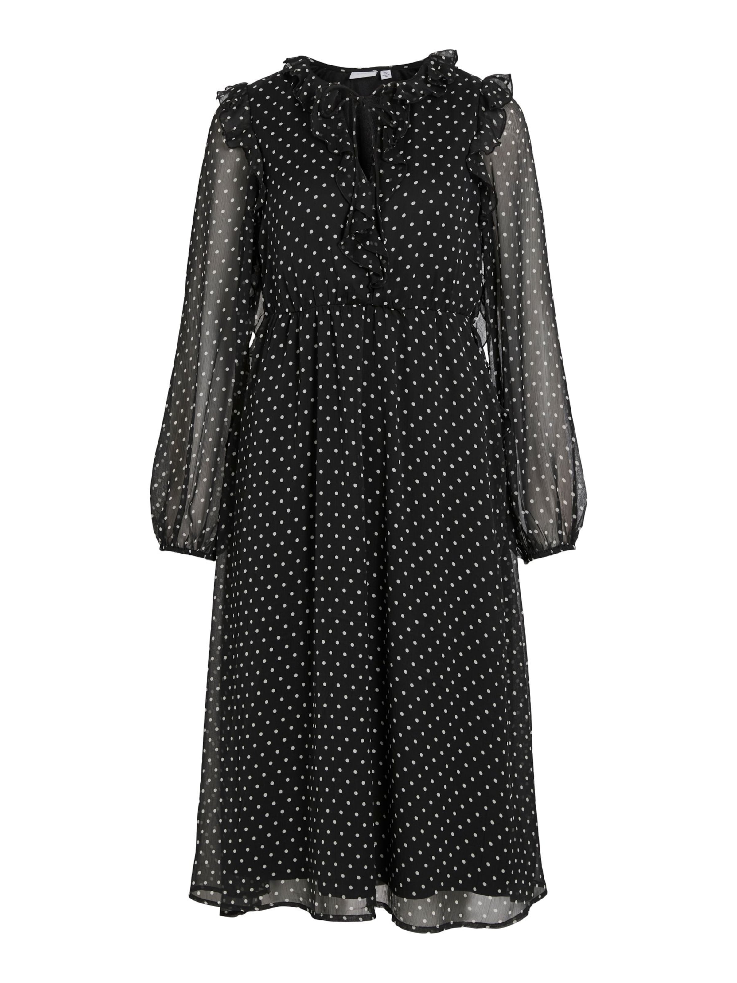 VILA - Vestido en negro: frente