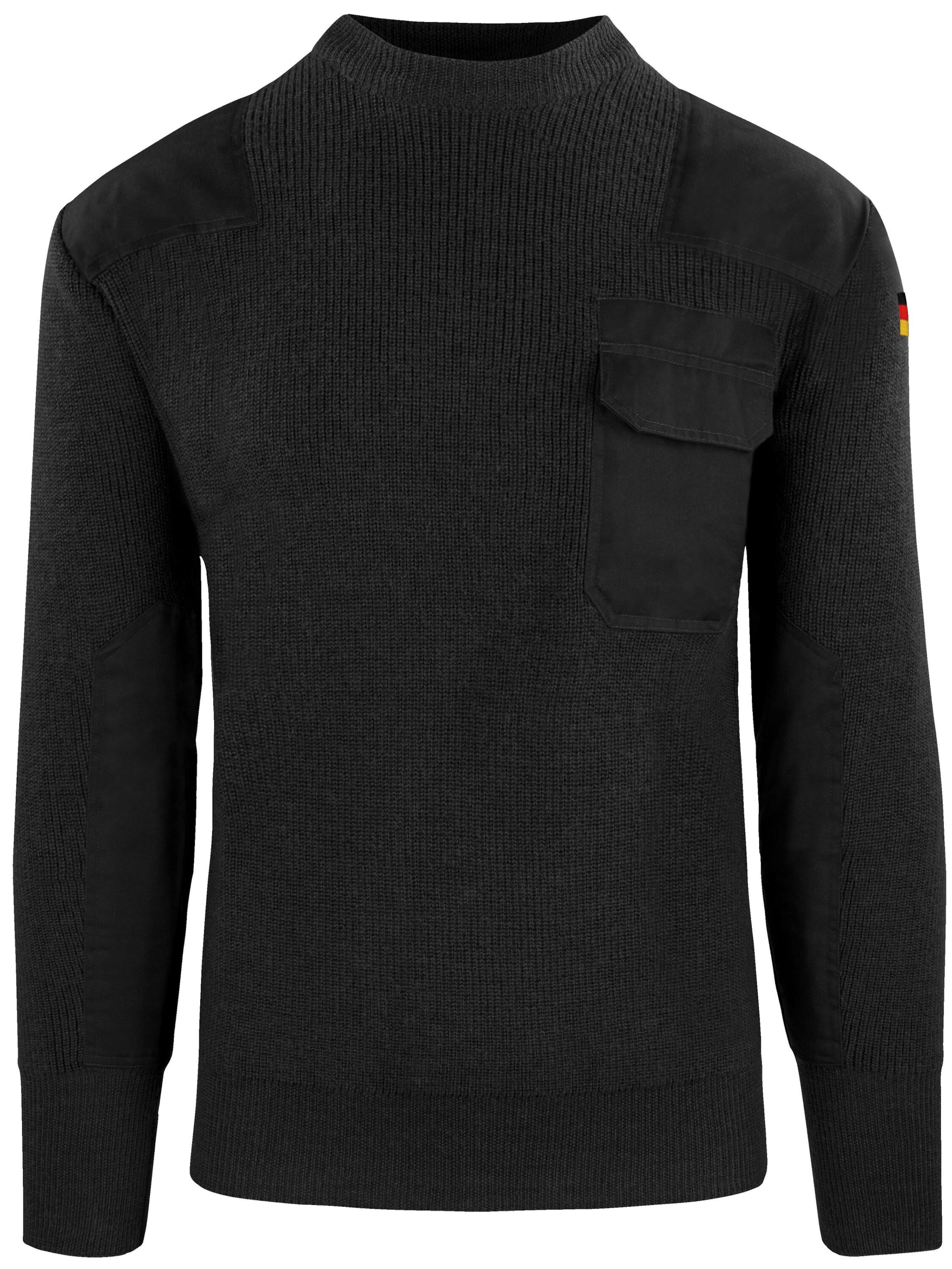 normani Pullover  ' Barntrup ' in Schwarz: Vorderseite