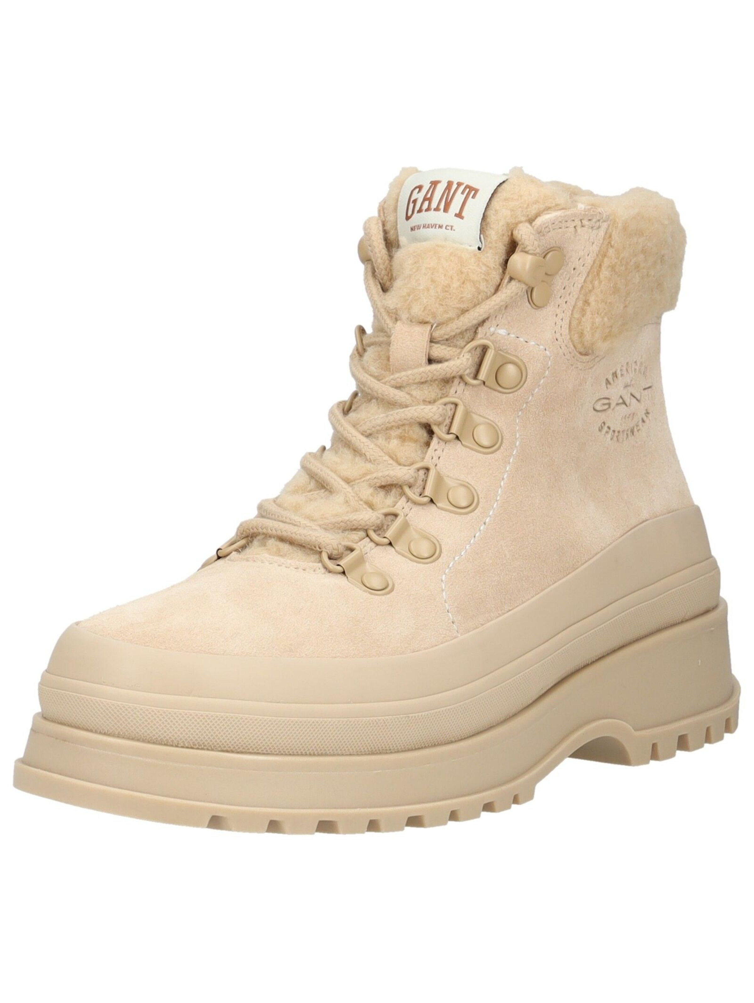 Stivaletto stringato di GANT in beige: frontale