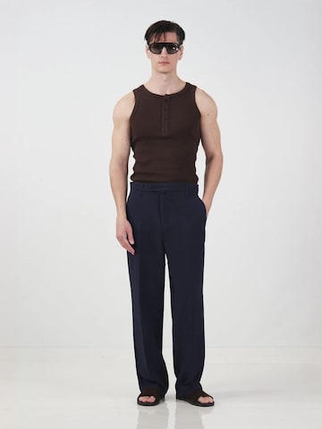 Giesto Loose fit Trousers with creases in Blue