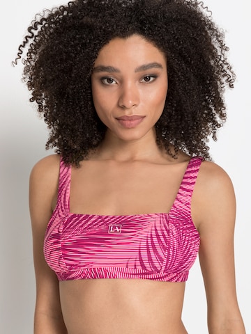 Bustier Hauts de bikini sport LASCANA ACTIVE en rose : devant