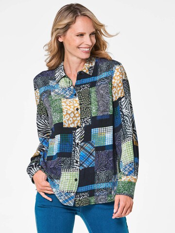 Goldner Blouse in Blauw: voorkant