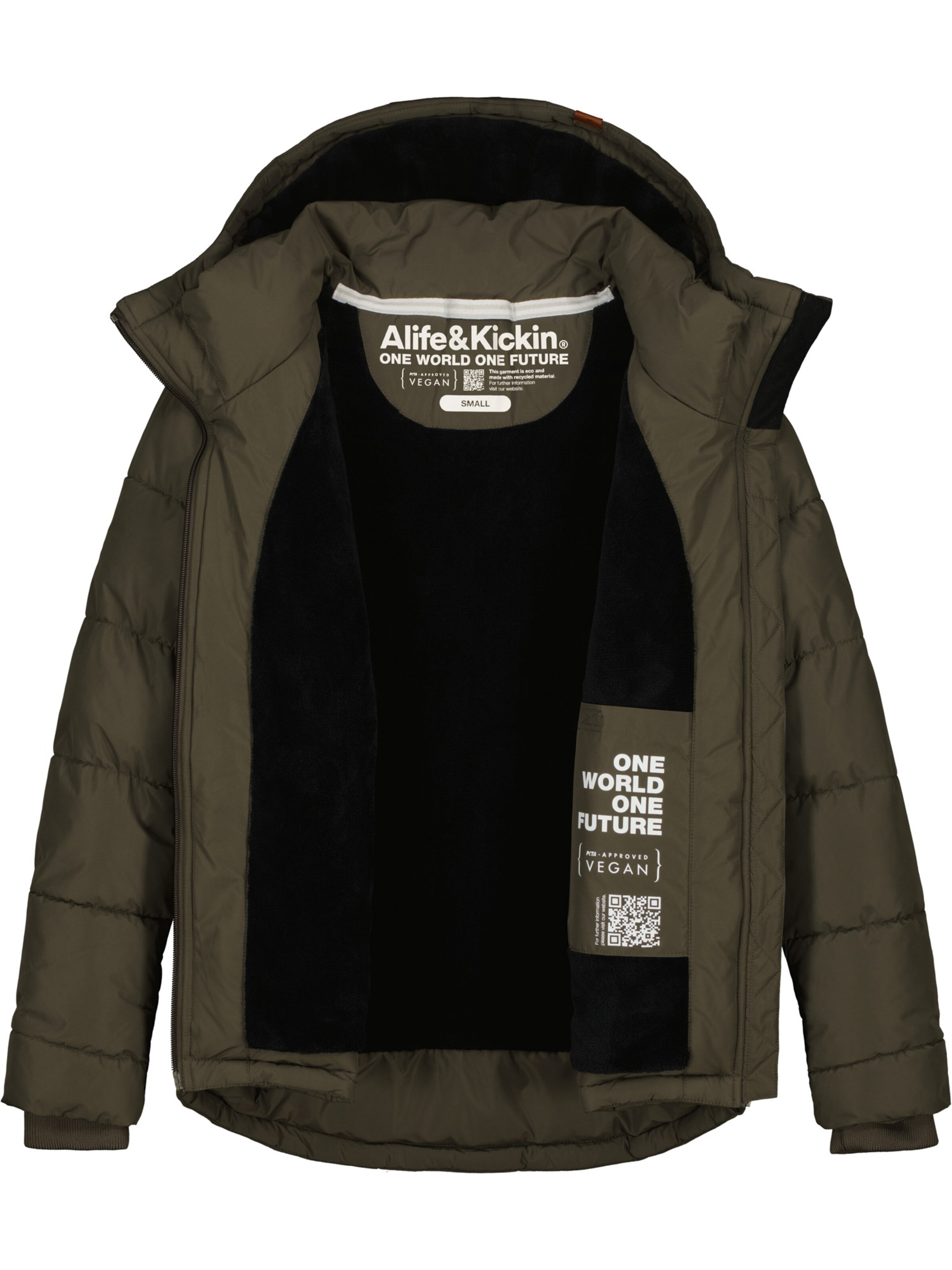 alife & kickin Winterjacke 'JuanaAK' in Grau