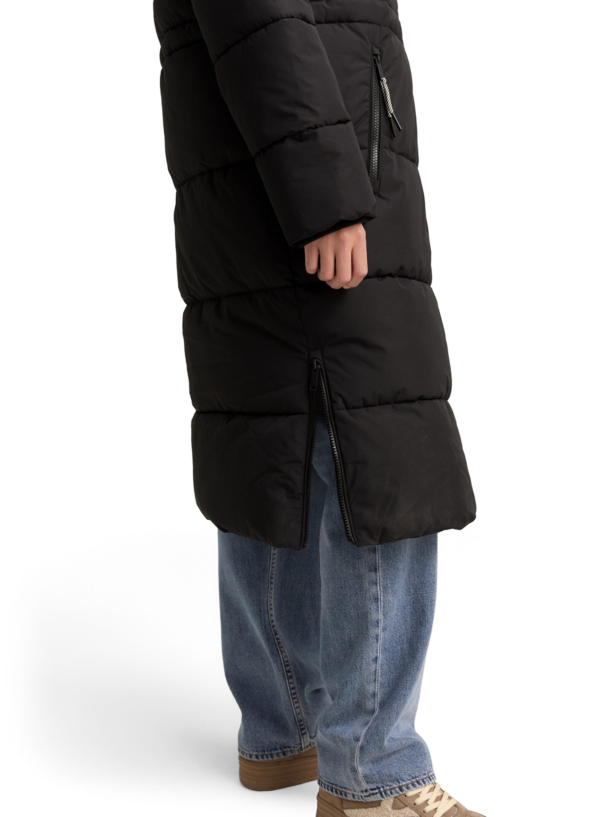 TOM TAILOR DENIM Winter Coat in Black