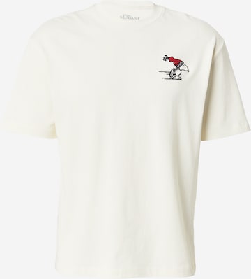 Tricou de la s.Oliver pe alb: față