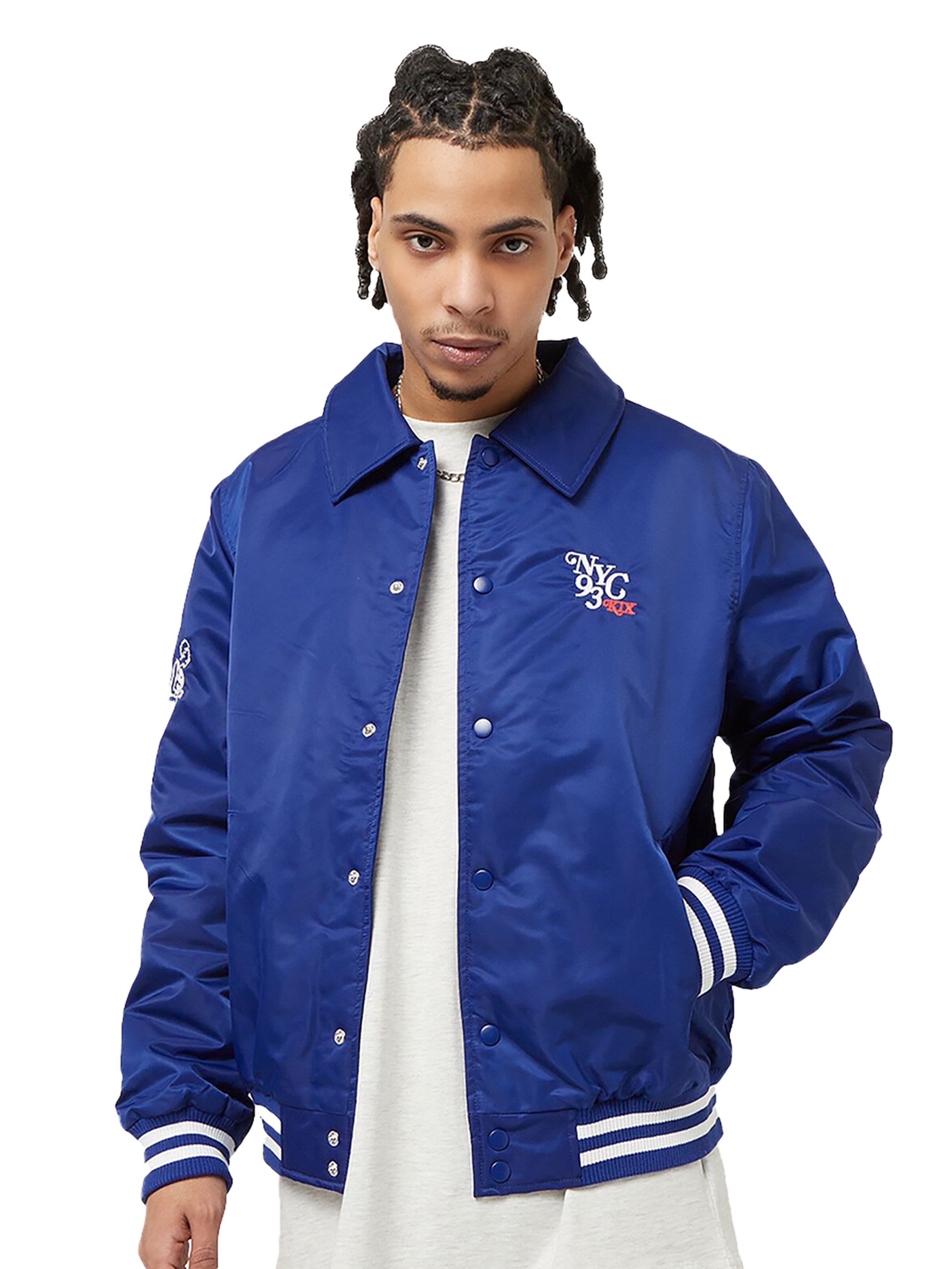 K1X Between-Season Jacket 'Varsity' in Blue: front