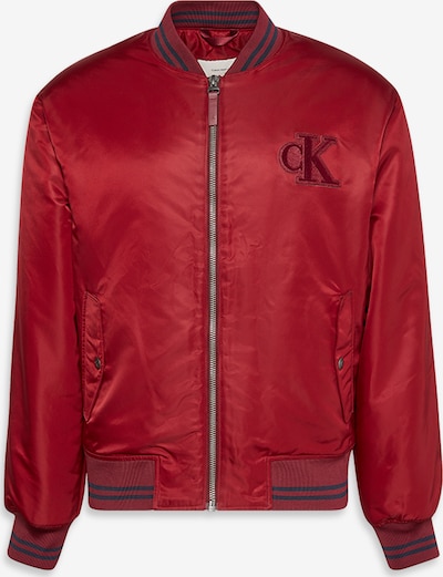Calvin Klein Jeans Veste mi-saison 'Tipped Hero' en bleu marine / rouge sang / rouge foncé, Vue avec produit
