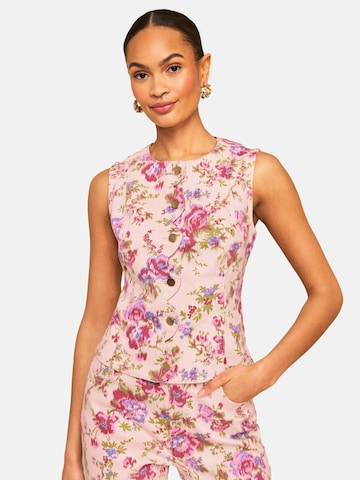 love & roses Vest in Pink: front