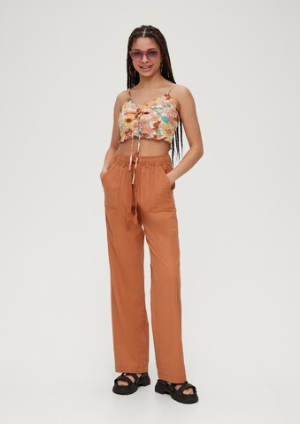 QS Loose fit Trousers in Brown