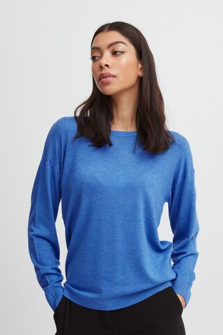 Pull-over 'Pimba' b.young en bleu : devant