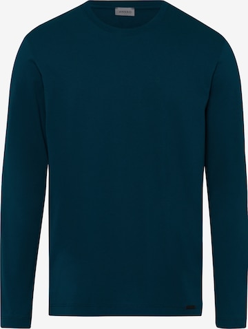 Hanro Shirt in Blauw: voorkant