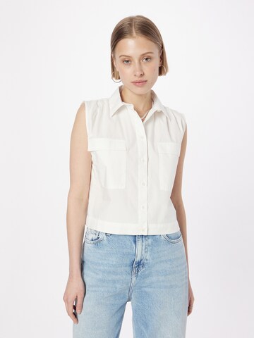 Wemoto - Blusa 'Fabienne' em branco: frente