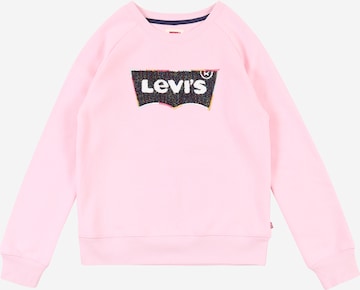 Levi's Kids Sweatshirt in Roze: voorkant