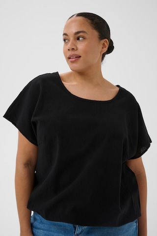 KAFFE CURVE - Blusa 'KCNana' en negro