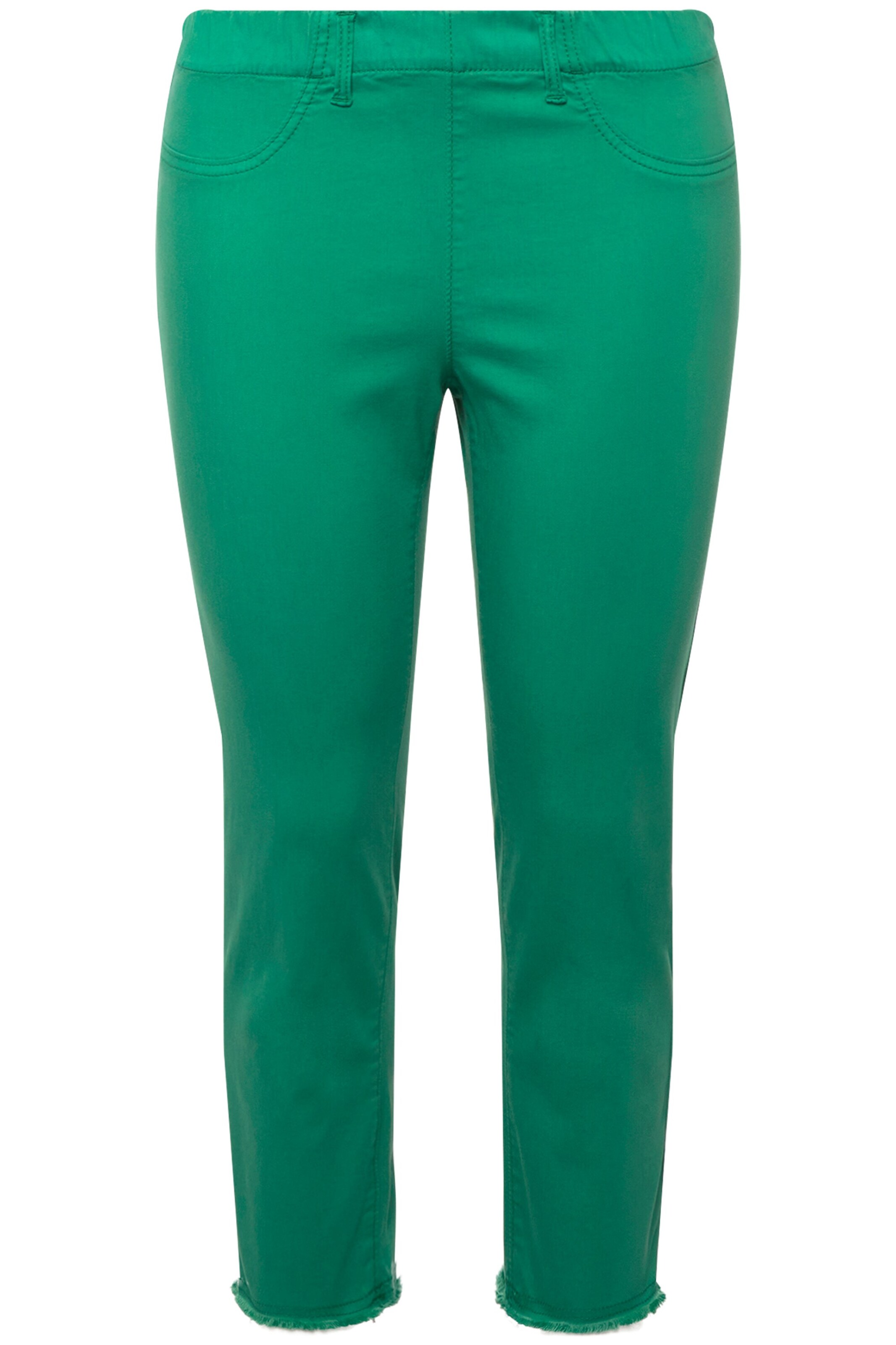 Ulla Popken Broek in Groen: voorkant