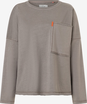 TIMEZONE Sweatshirt 'Oversized' in Braun: Vorderseite