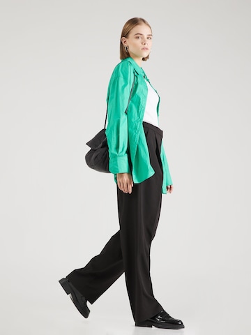 VILA Wide leg Pantalon in Zwart