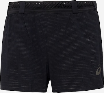 Regular Pantalon de sport 'Metarun' ASICS en noir : devant