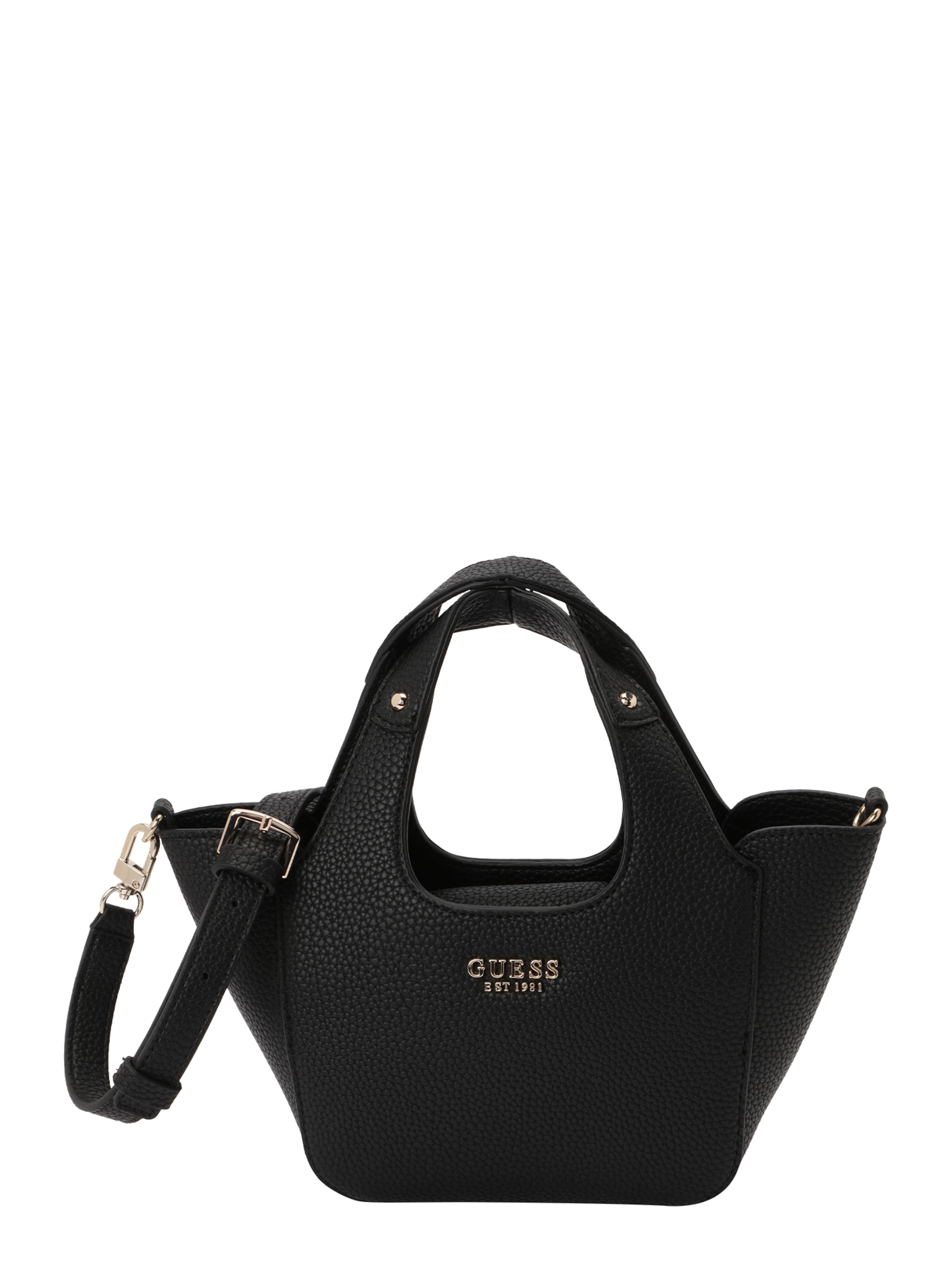 GUESS Τσάντα χειρός 'Calista' σε μαύρο: μπροστά