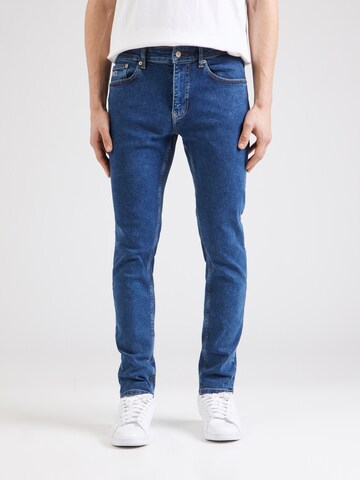 Tommy Jeans - Slimfit Vaquero 'Austin' en azul: frente