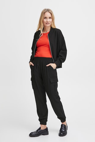 Fransa Tapered Cargohose 'krista Pa 1' in Schwarz