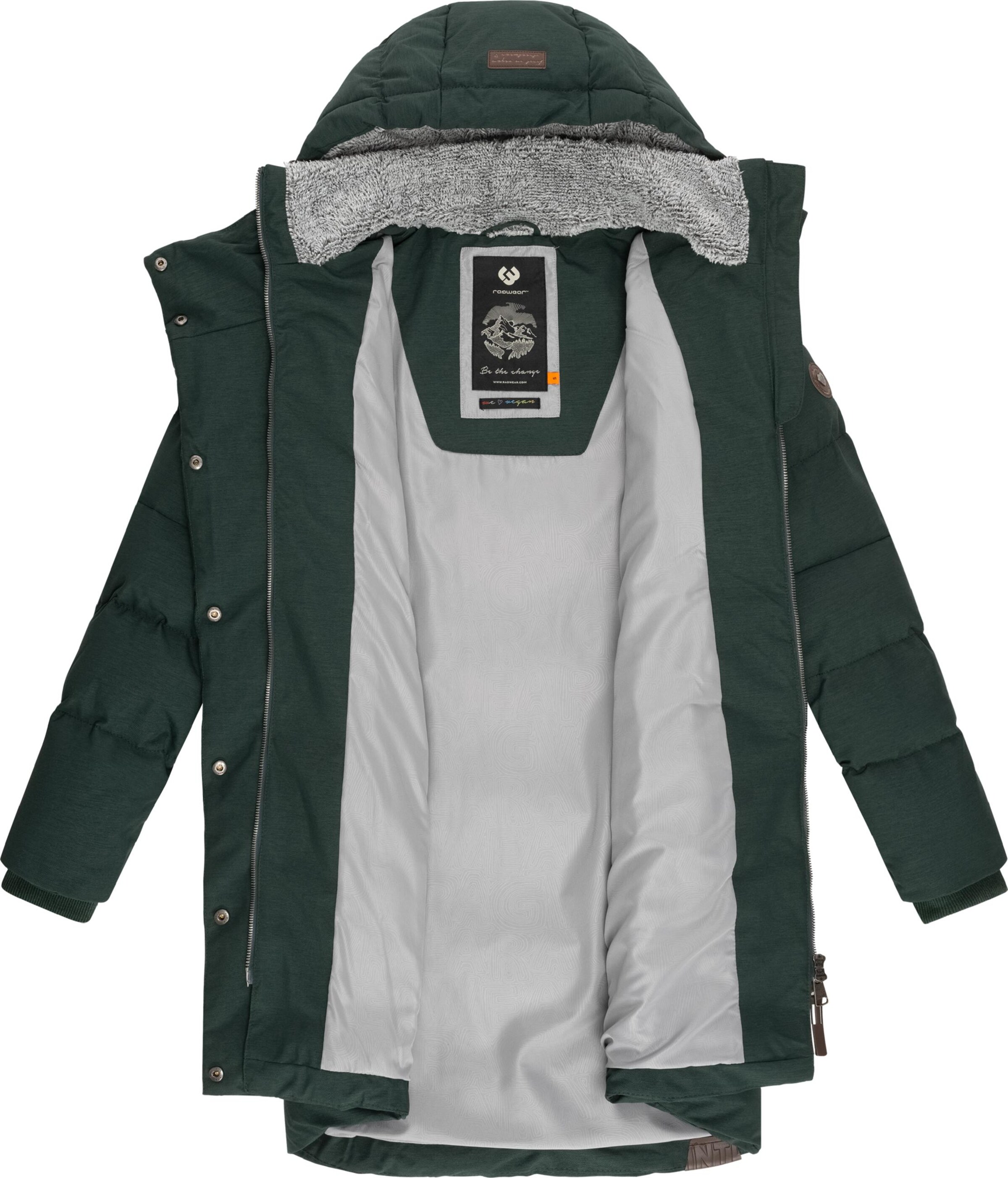 zaļš Ragwear Ziemas mētelis 'Pavla'