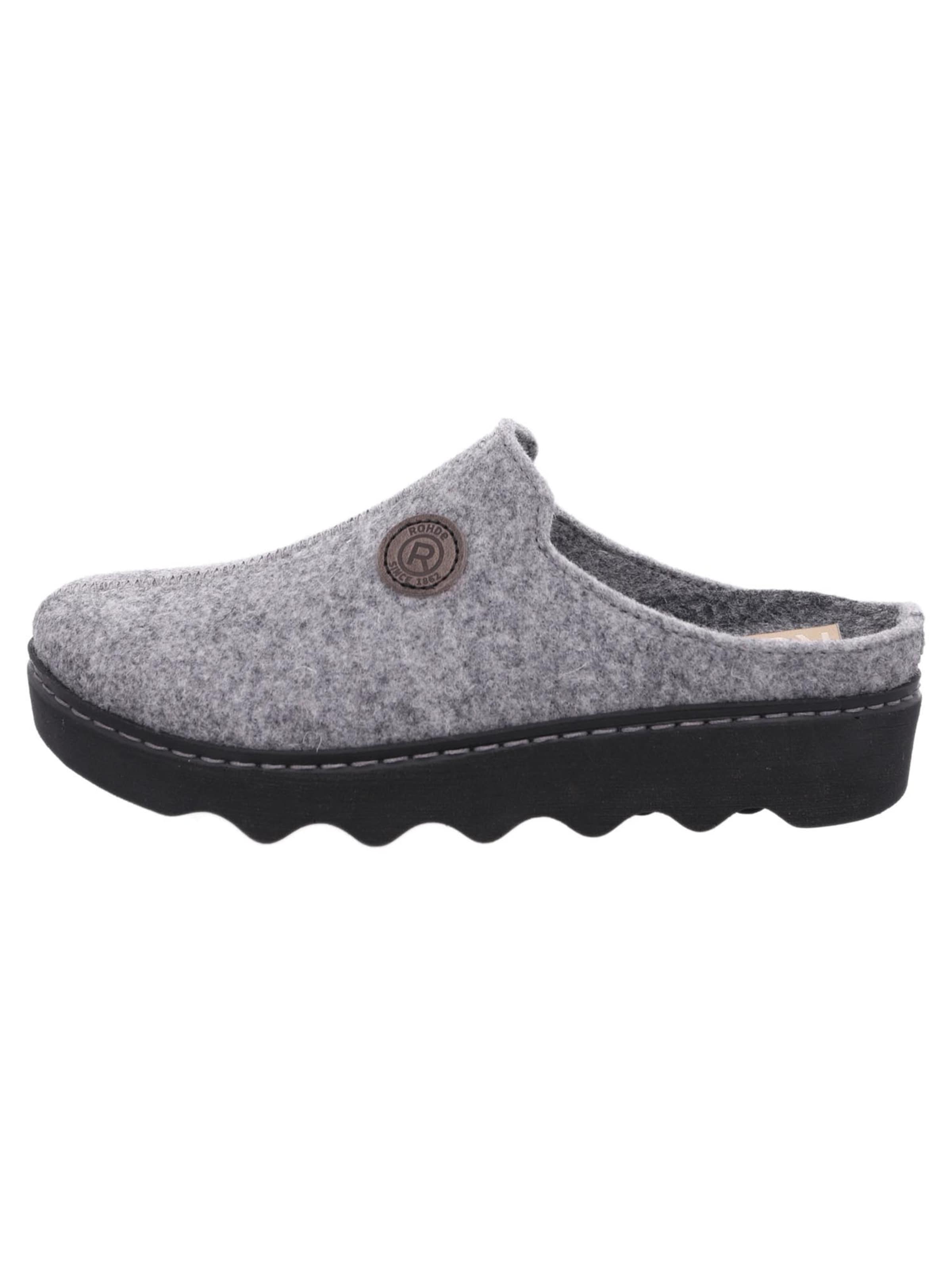 ROHDE Slippers 'Foggia-D' in Grey: front