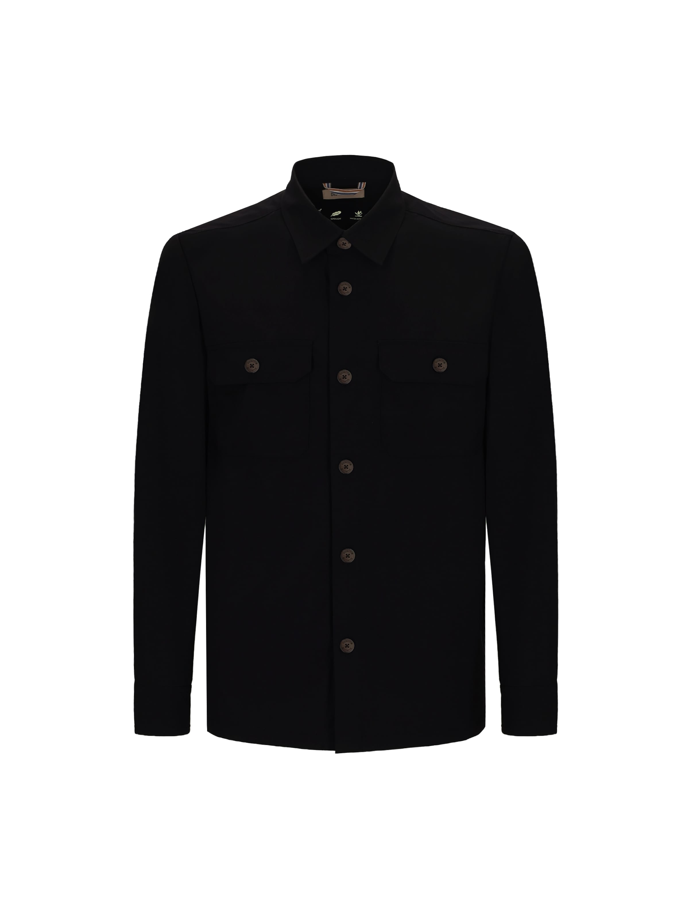 Distretto12 - Chaqueta de entretiempo en negro: frente