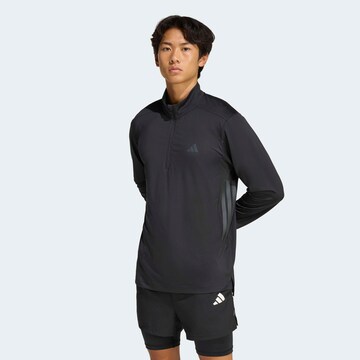 ADIDAS PERFORMANCE Athletic Sweatshirt 'TECHESS' in Black: front