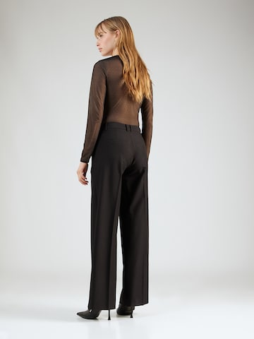 Wide leg Pantaloni cu dungă 'Tracy' de la Twist & Tango pe negru