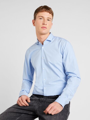 HUGO - Ajuste estrecho Camisa 'ERRIKO' en azul