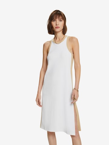 ESPRIT Knitted dress in White: front