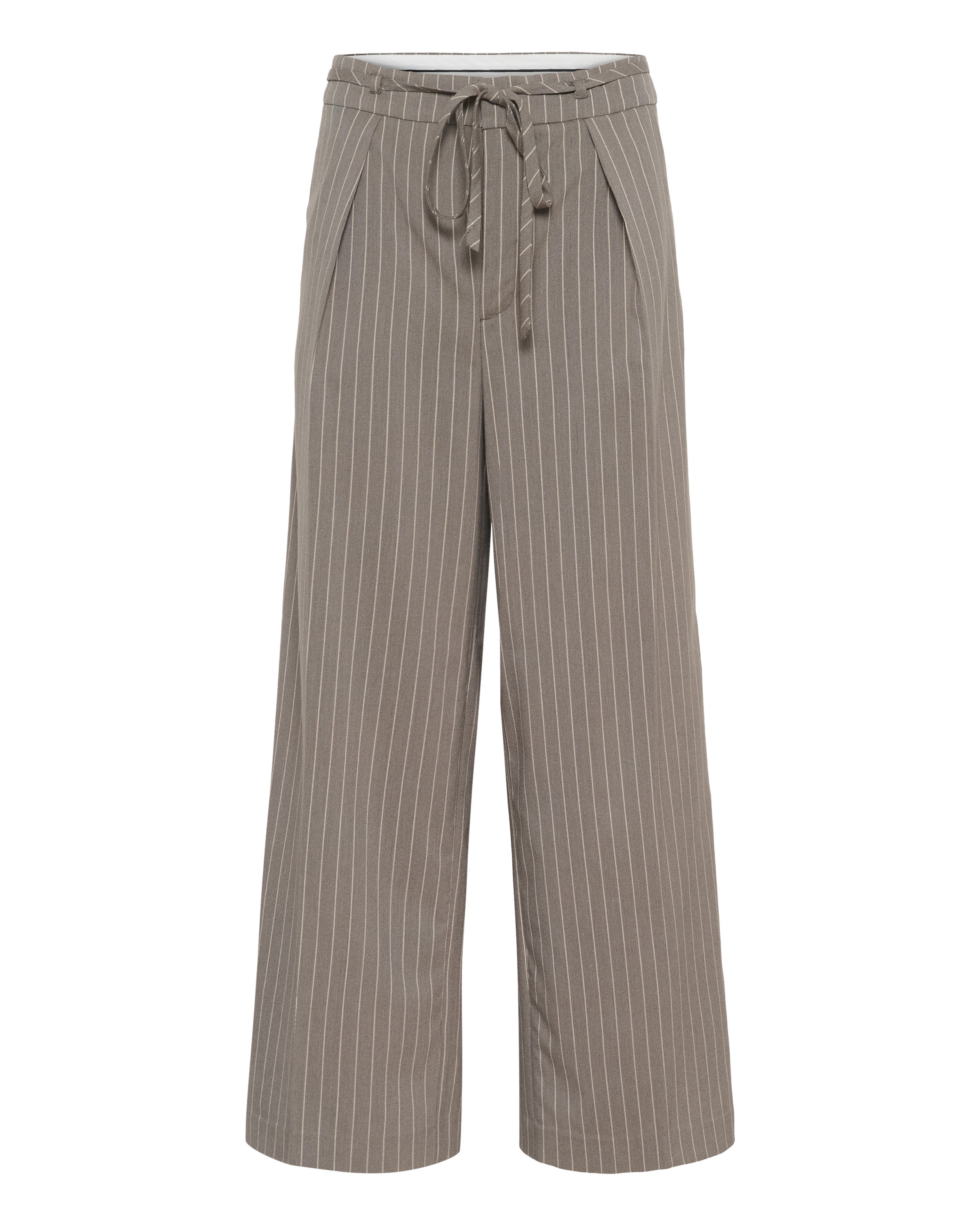 Kaffe Wide Leg Hose 'KAMeril' in Grau: Vorderseite
