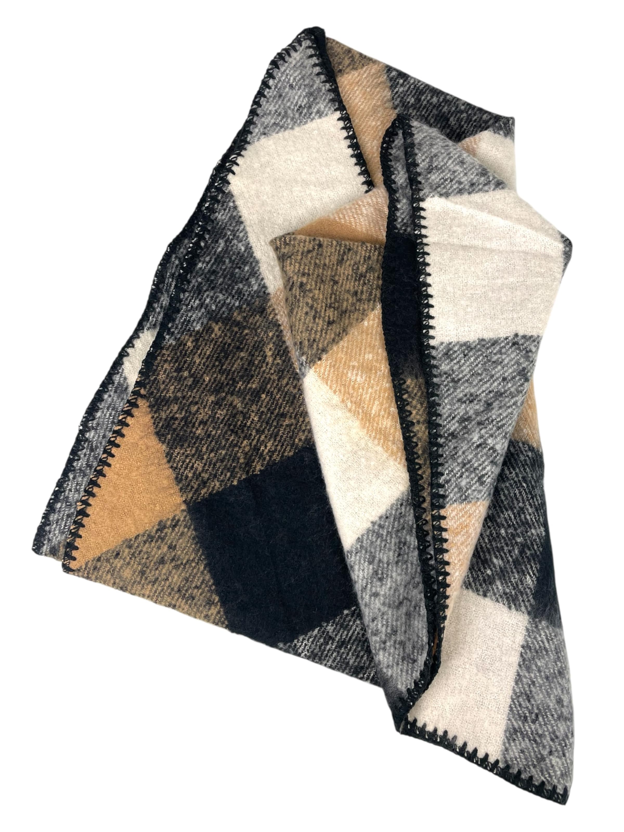 Kumixi Scarf 'Karo' in Beige