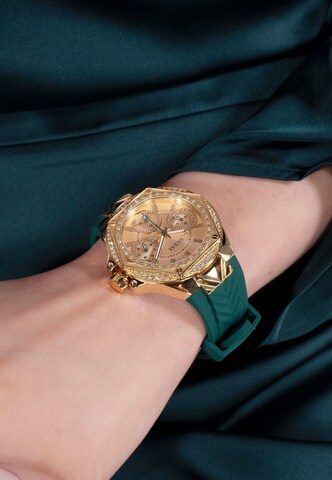 GUESS Analoog horloge 'ENVY' in Groen