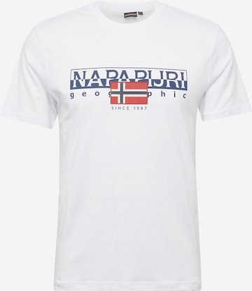 T-Shirt 'S-Aylmer' NAPAPIJRI en blanc : devant