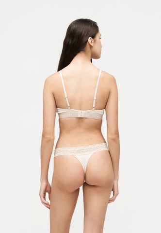 Tommy Hilfiger Underwear Сутиен с триъгълни чашки Сутиен в бежово: отзад
