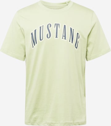 MUSTANG T-Shirt 'Austin' in Grün: predná strana