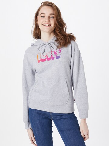 LEVI'S ® Mikina 'Graphic Standard Hoodie' – šedá: přední strana