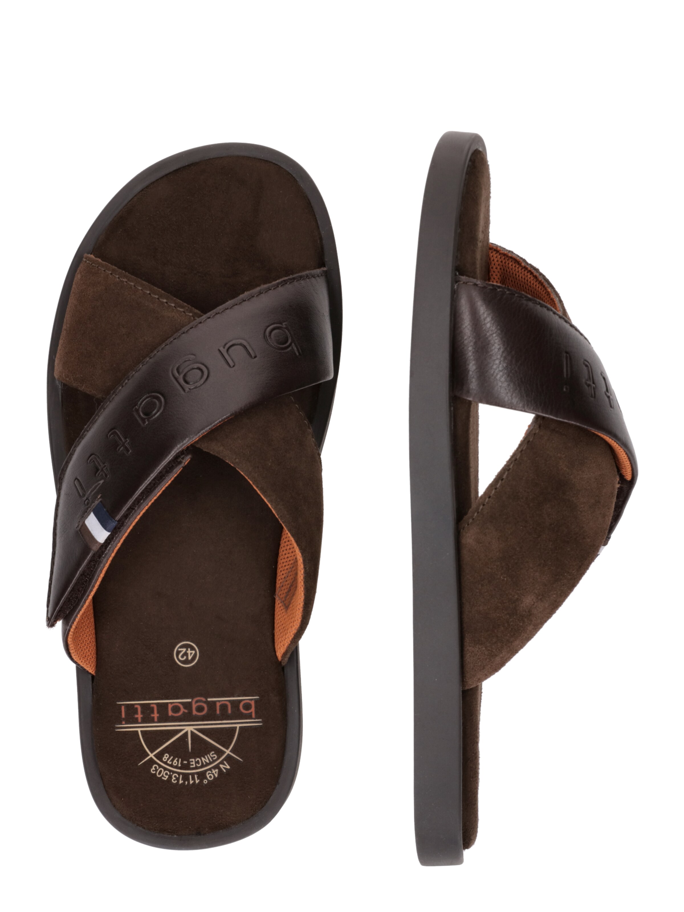 bugatti Pantolette 'Art' i brun