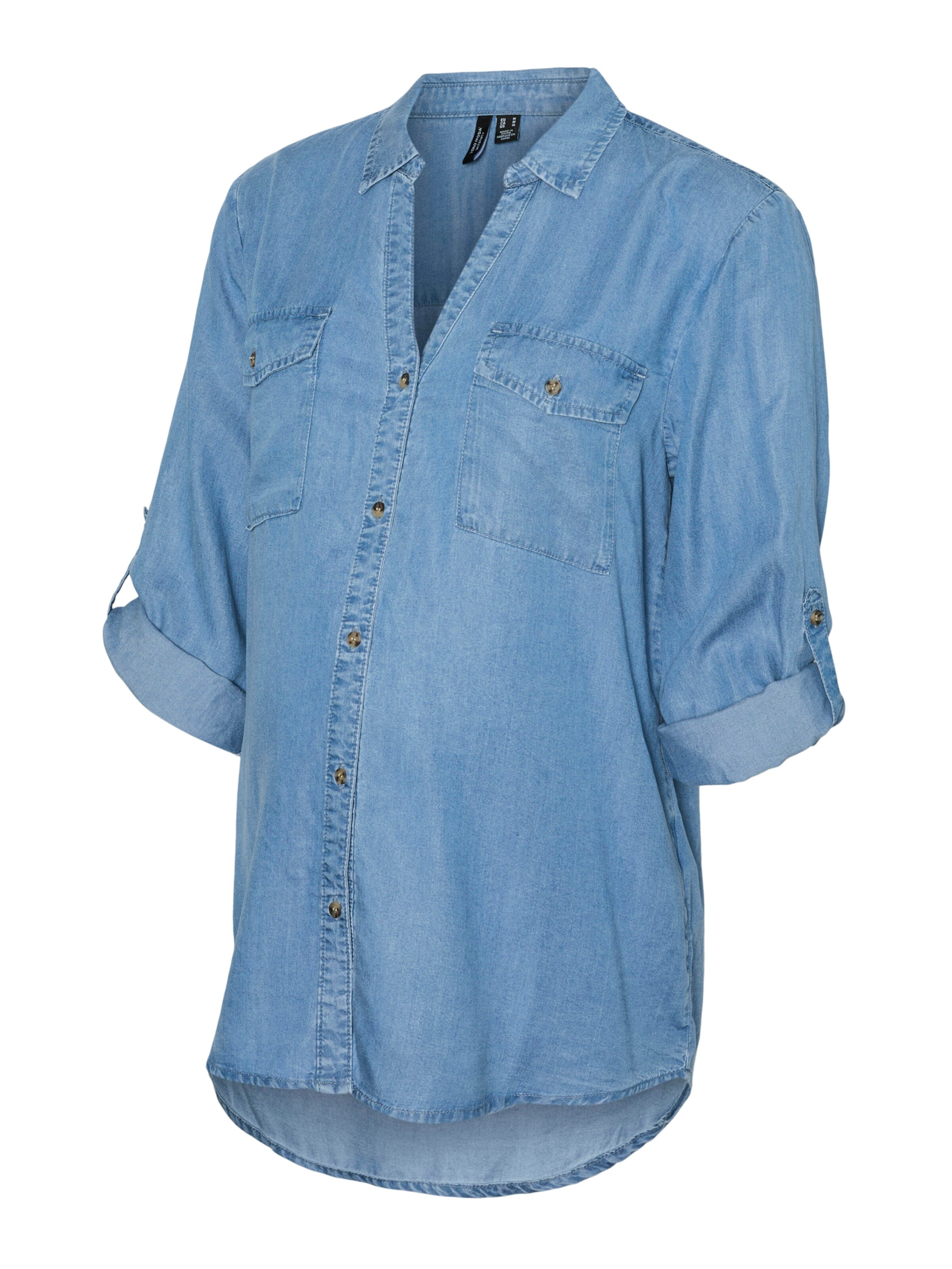 Vero Moda Maternity Bluse 'VMMBREE' in Blau: Vorderseite