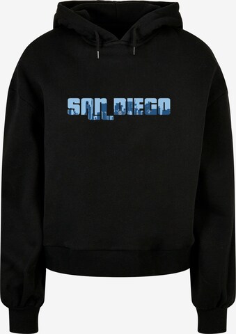 Merchcode Sweatshirt 'Grand San Diego Skyline' in Black: front