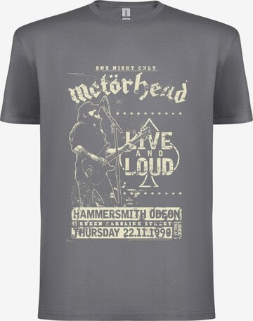 T-Shirt 'Motörhead Live and Loud T-Shirt' Motörhead en gris : devant