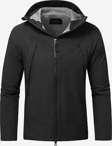 Youthup Outdoorjacke in Schwarz: Vorderseite