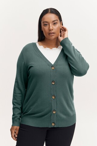 Fransa Knit Cardigan 'BLUME' in Green: front