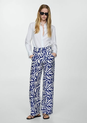 MANGO Regular Broek 'Travel' in Blauw