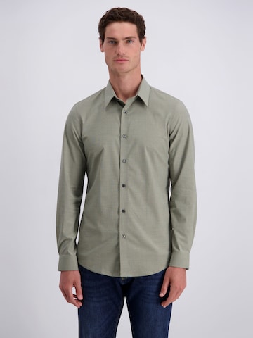 PIERRE CARDIN Regular fit Button Up Shirt in Green: front